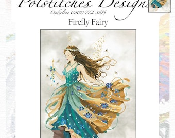 The Firefly Fairy Cross Stitch Chart -  PDF