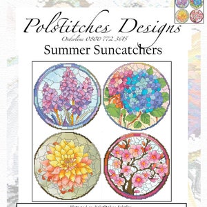 Summer Suncatchers  - PDF - Cross Stitch Chart designed by Polstitches Design