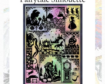 Fairytale Silhouette- Digital  PDF Cross Stitch Chart