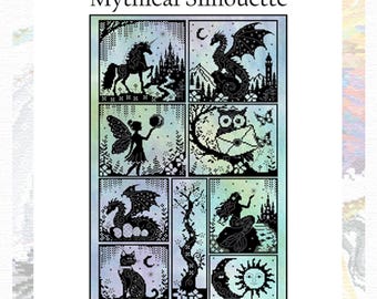Mythical Silhouette - Digital  PDF Cross Stitch Chart