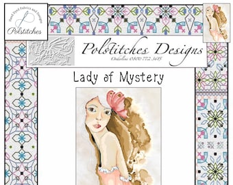 Lady of Mystery-  Cross Stitch Chart PDF