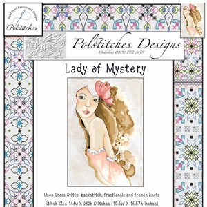 Lady of Mystery-  Cross Stitch Chart PDF