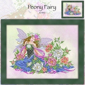 Peony Fairy Cross Stitch Design JE300