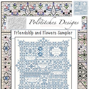 Friendship and Flowers Sampler