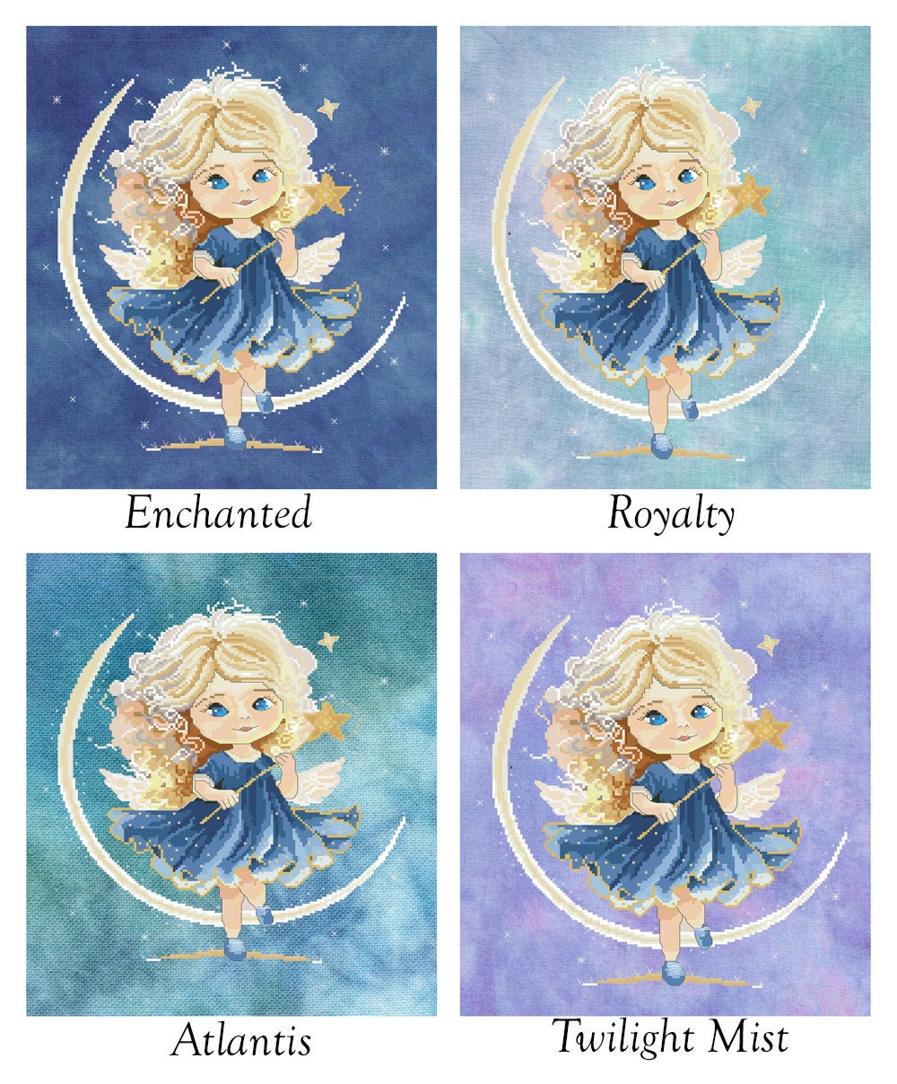 Fairy Moon Cross Stitch Chart - PDF - Etsy