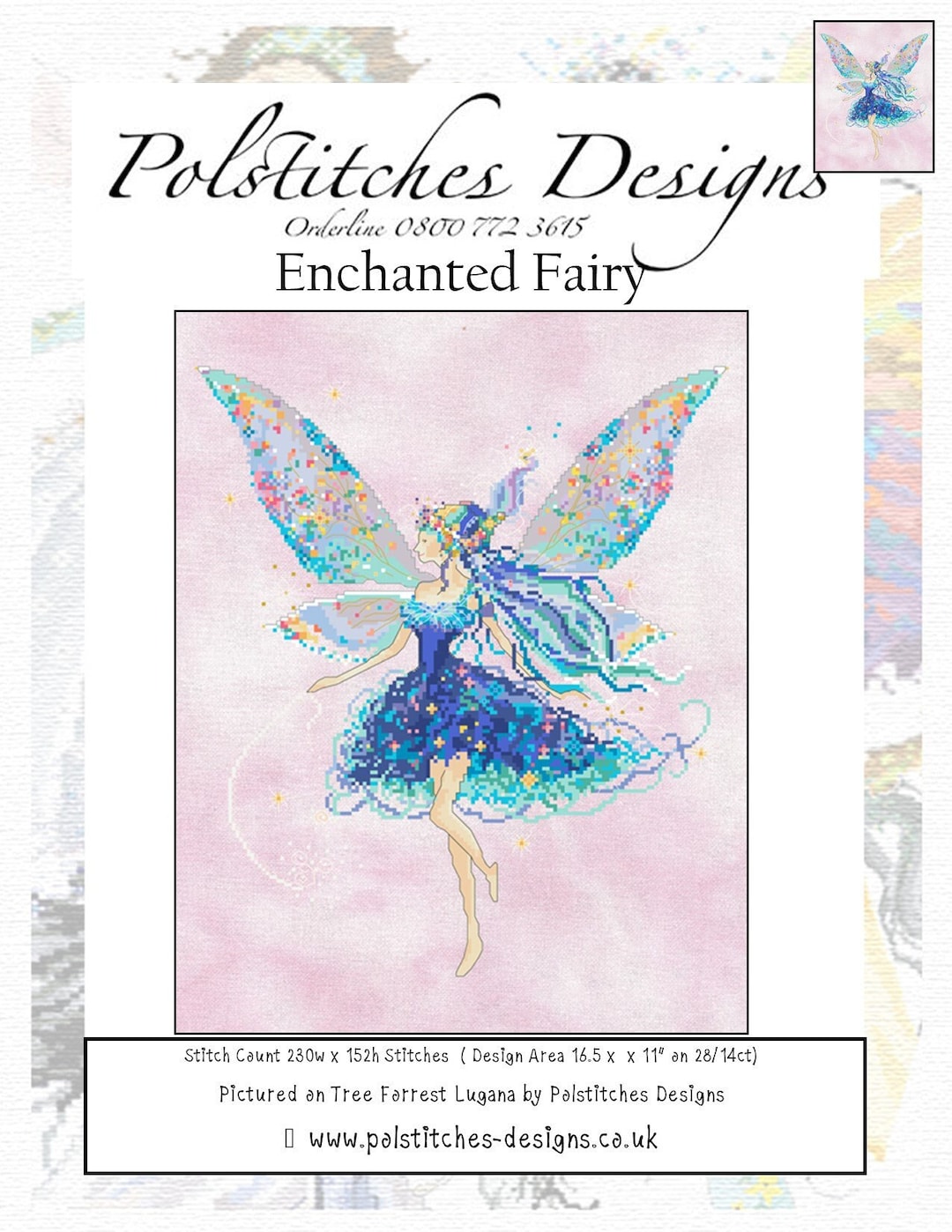Enchanted Fairy Cross Stitch Chart - PDF - Etsy