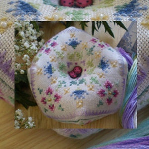 Secret Garden Biscornu  for Cross Stitch
