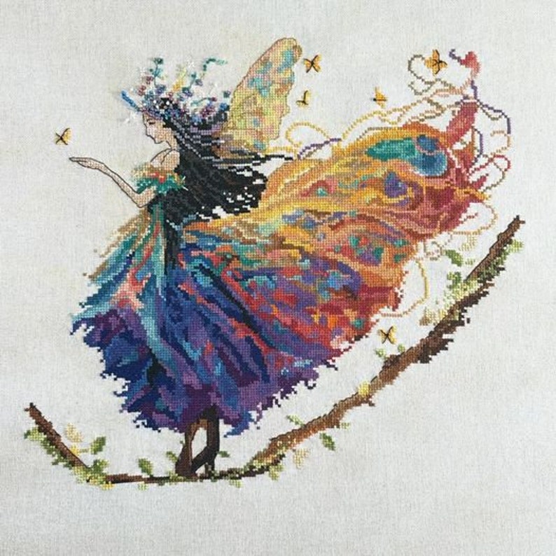 Forrest Fairy Cross Stitch Chart - PDF - Etsy