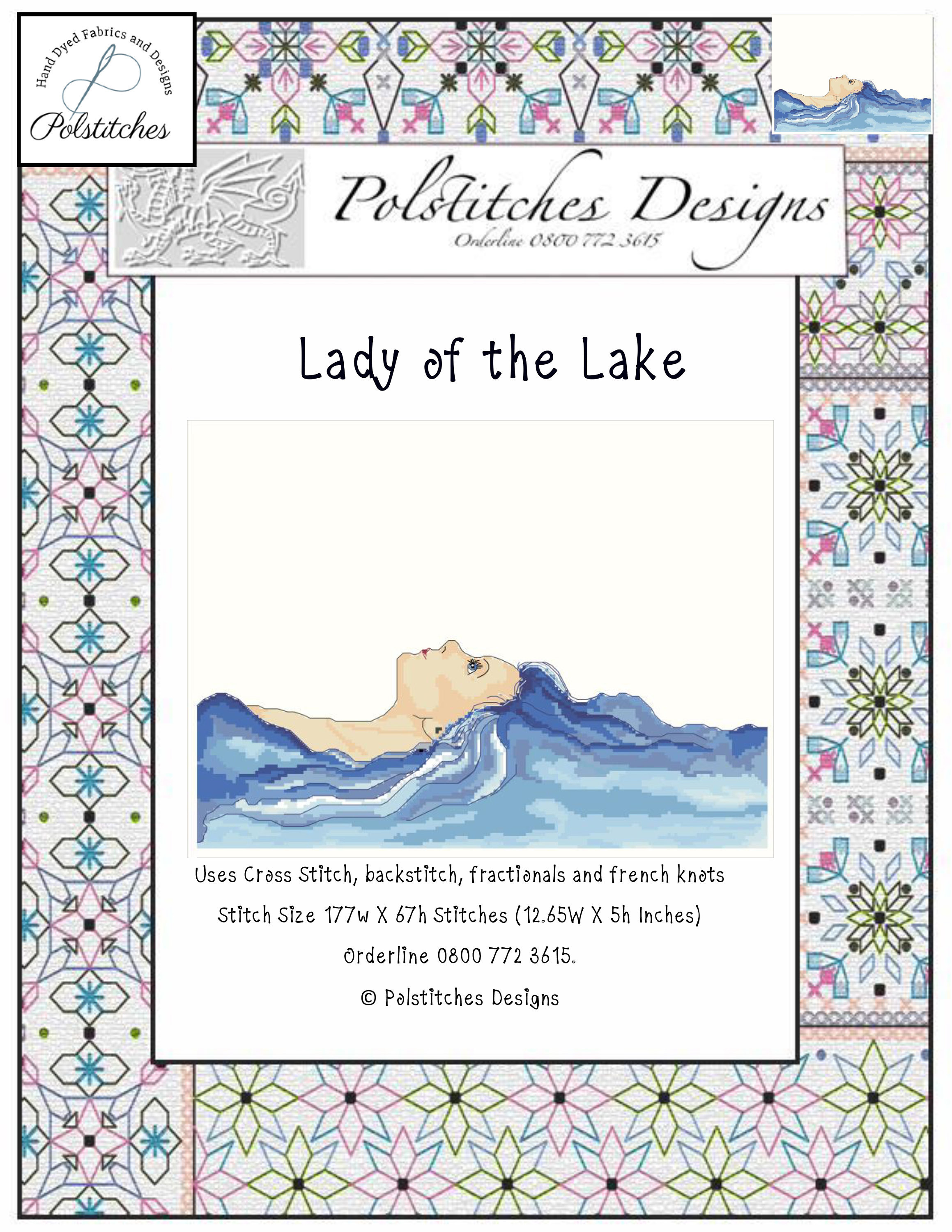 La Dama del Lago - Esquema de Punto de Cruz