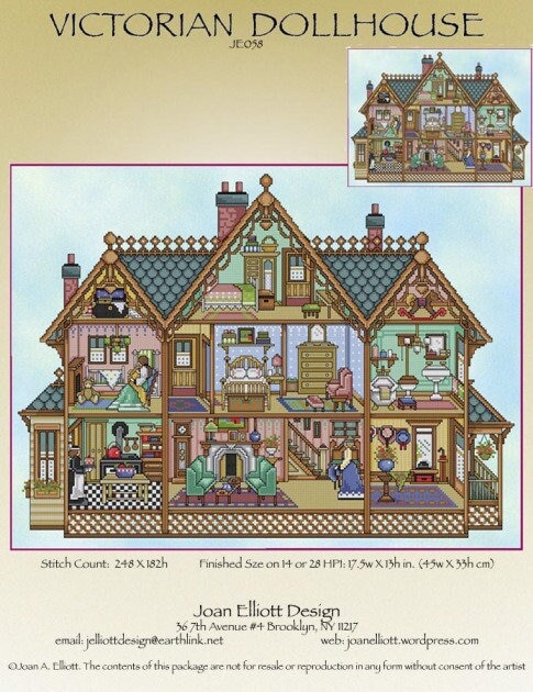 Victorian Doll House by Joan Elliott JE058 - Etsy