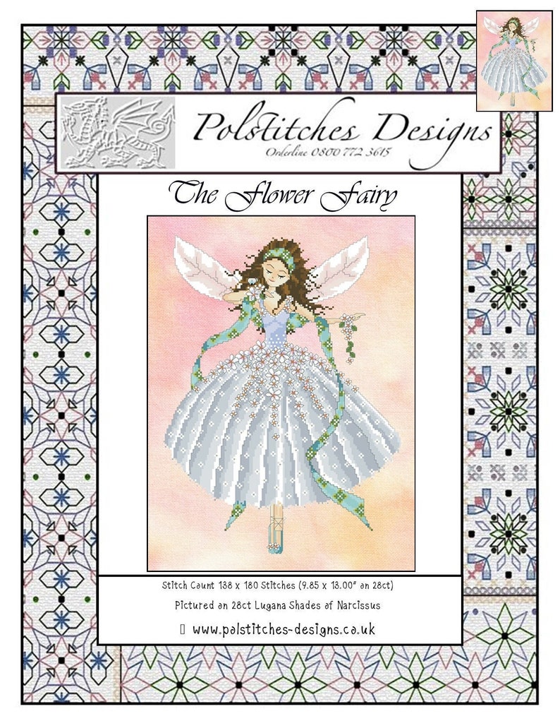 The Flower Fairy Cross Stitch Chart - PDF - Etsy