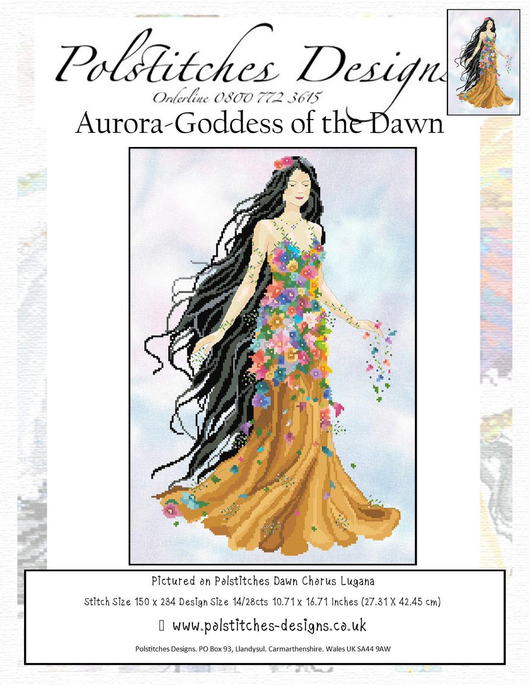 Aurora - Goddess of the Dawn PDF - Digital Chart - Etsy