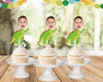 3 Cake Topper Dinosauri Seduti - Decorazioni Torta Per Compleanno Ragazzo Tema Giurassico - 6