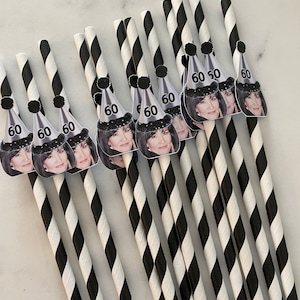 Custom Face Party Straws: Personalized Photo Straws