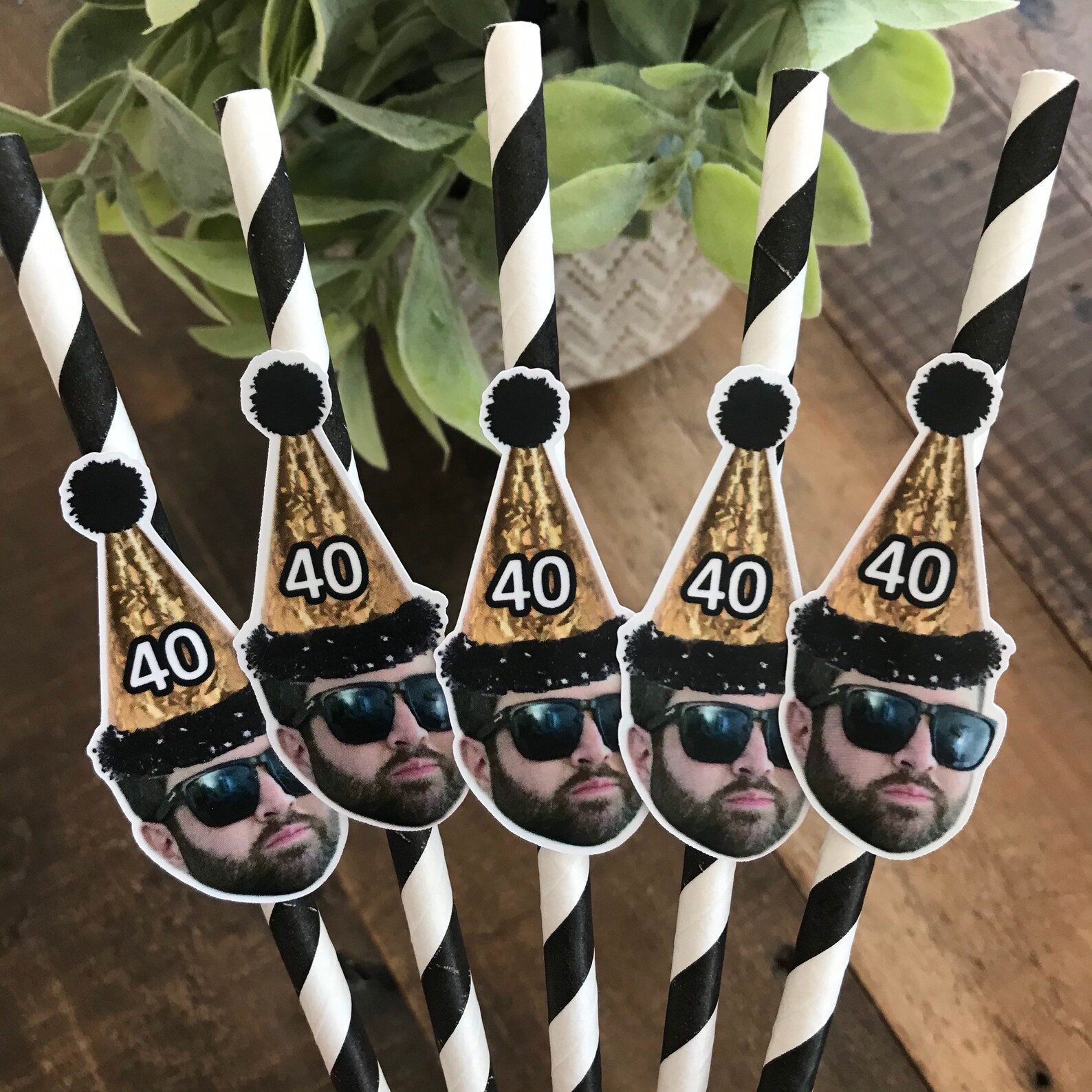 Custom Face Paper Straws Personalized Face Party Straws With Etsy