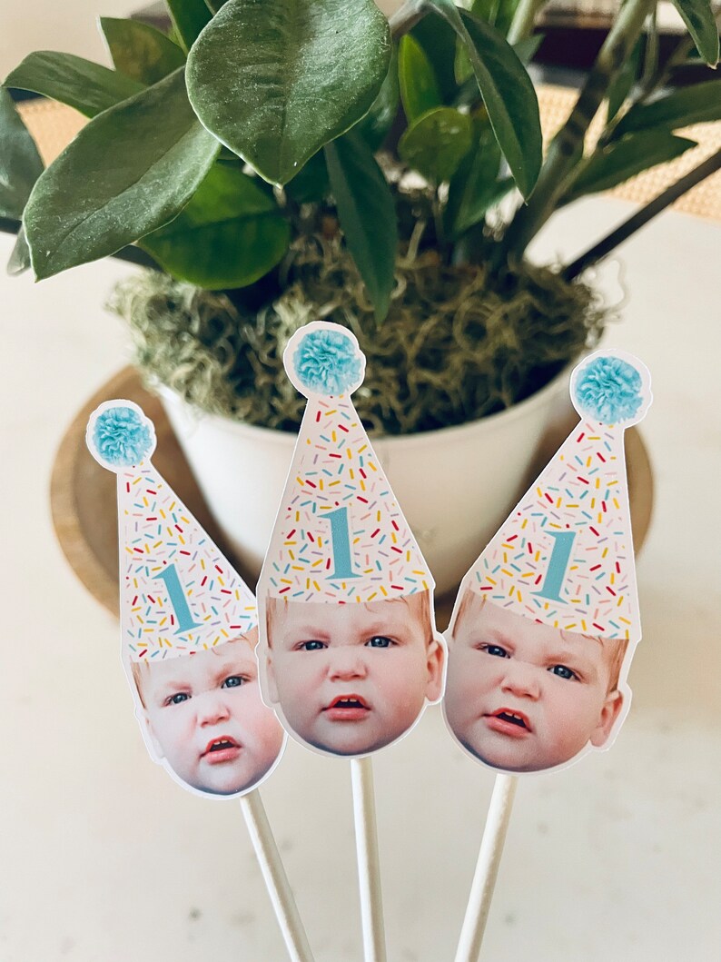 Custom Face Cupcake Toppers Dessert Toppers Photo Cupcake Etsy