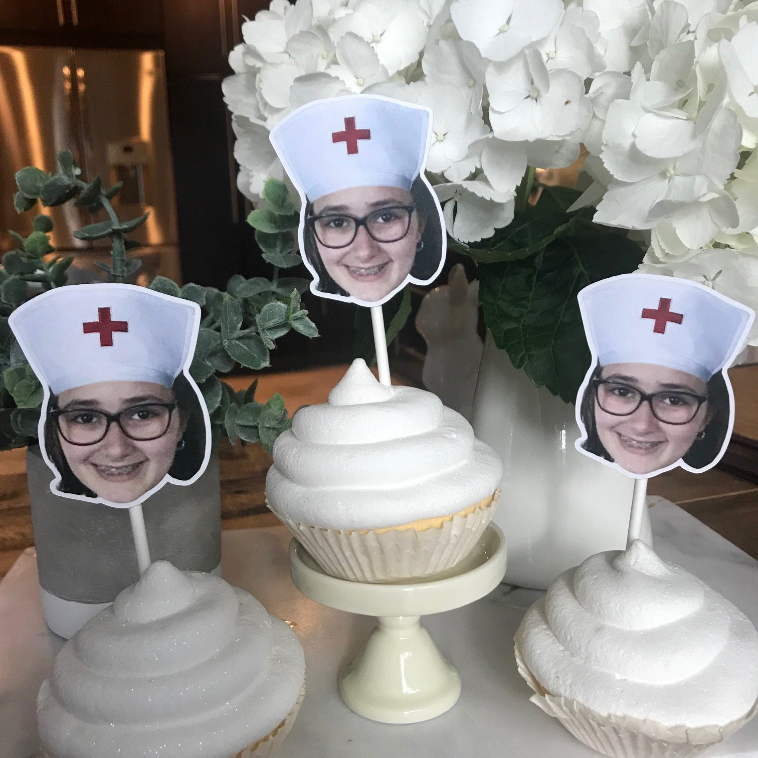 Cupcake-Topper Für Krankenschwestern – 24 Stück, Für Abschlussfeiern, Geburtstage, Party-Deko