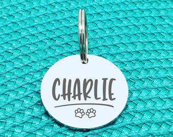 Have Your People Call My People, Personalised Dog Tag, Dog Name Tags for Dogs, Silver Dog Collar Tag, Large Dog Tag, Double Sided Dog Tag