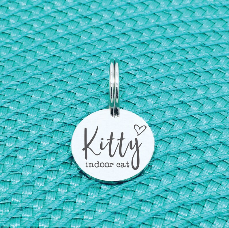 Personalised Cat Name Tag Cat Collar Tag Cat Tag Cat ID Etsy Australia