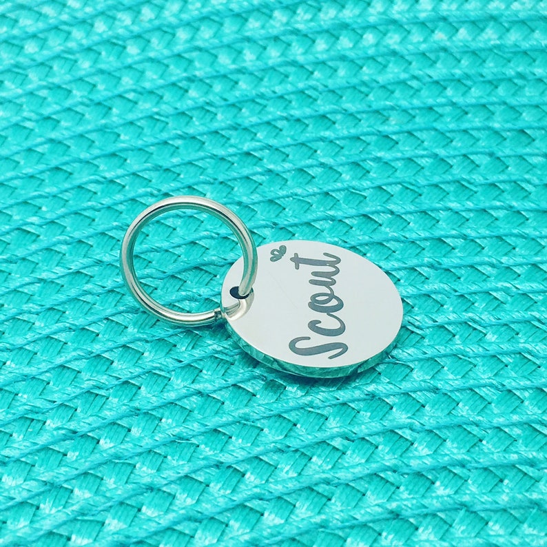 Personalised Cat Tag, Cat Name Tags, Cat Tag, Cat Collar, Name Tag, Kitten Collar, Cat Lover Gift, Custom Pet Tag, Cat Gift, Cat Name Tags, image 5