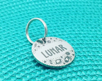 Personalised Dog Name Tag Dog Tags For Dogs Cute Dog Tag Dog Dog Collar Dog Tag Dog Clothes Dog ID Personalised Dog ID Lunar Design Space