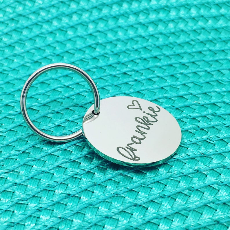 Personalized Dog Name Tag Cute Simple Dog Name Tag Etsy Australia