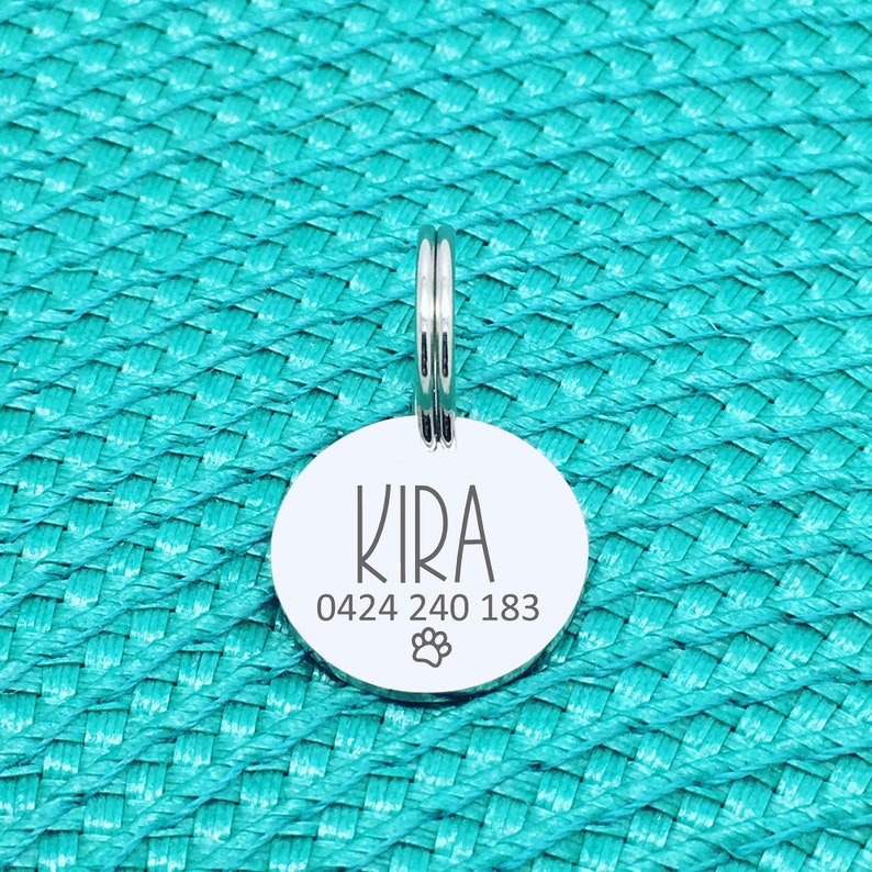 Personalized Dog Tag, Personalized Cat Tag, Cat Lover Gift, Cat Id Tag, Dog Name Tag, Cat Tag, Pet Id Tag, Dog Collar, Dog Collar Tag image 8