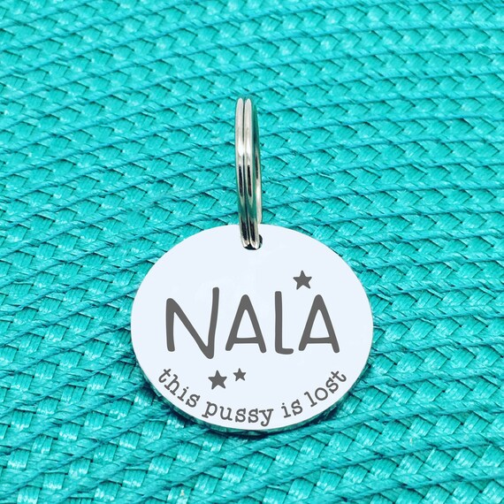 personalised cat collar tags