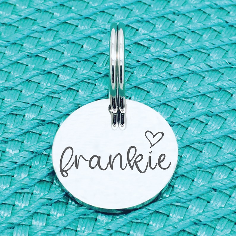 Personalized Dog Name Tag Cute Simple Dog Name Tag Etsy Australia