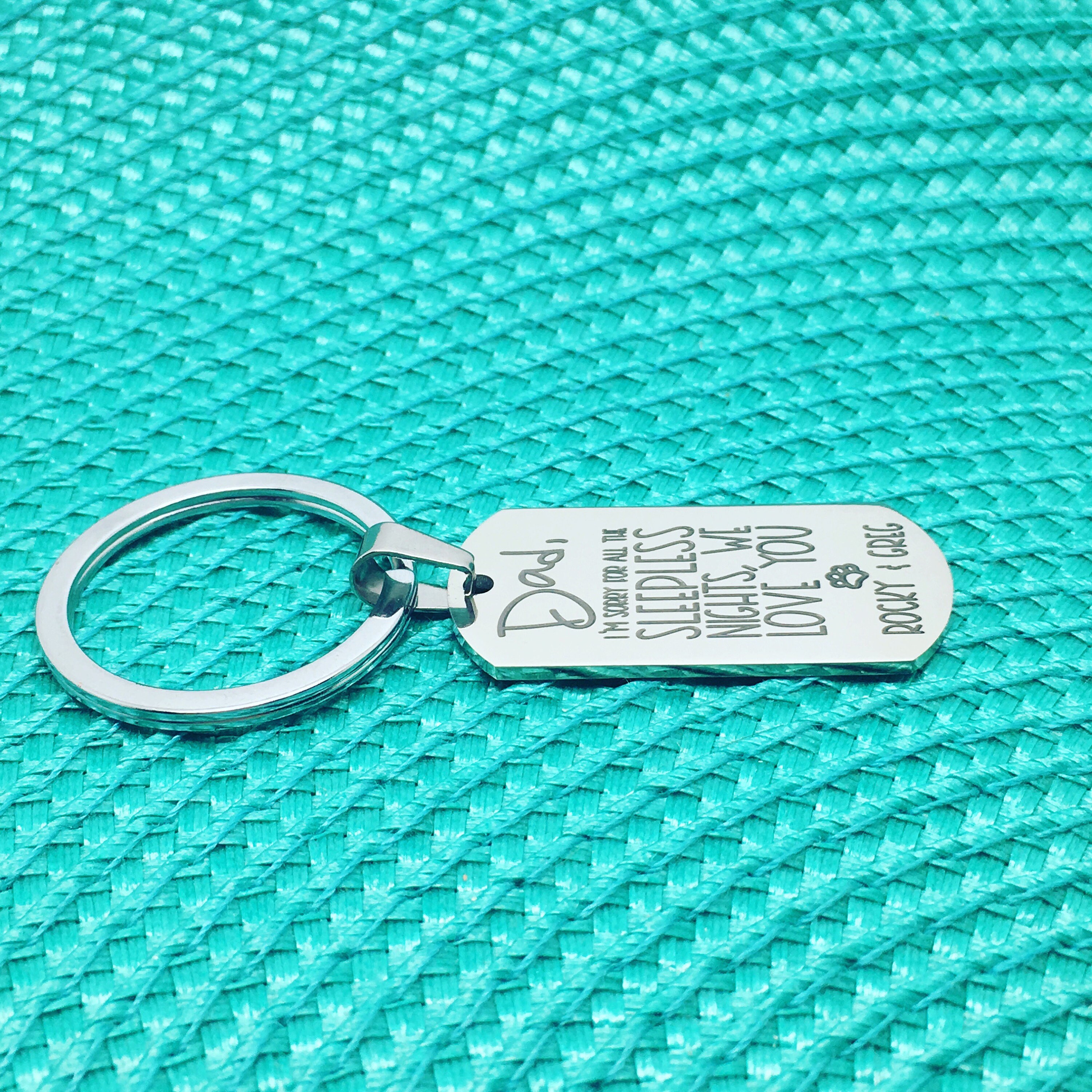 Personalised Dog Dad Gift Dog Dad Dog Dad Dog Dad Keyring Etsy Australia