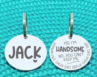 Personalized Dog Tag, Oh Shit I'm Lost, Funny Dog Tag, Cute Dog Tag, Rose Gold Dog Tag, Large Dog Tag, Custom Pet Tag, Dog Collar Tag