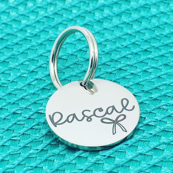 Personalised Dog Tag, Sweet Dog Tag, Dog Bow, Personalized Dog, Simple Tag, Dog Clothes, Dog Lead, Dog Collar, Dog, Dog Name Tag, Name Tag