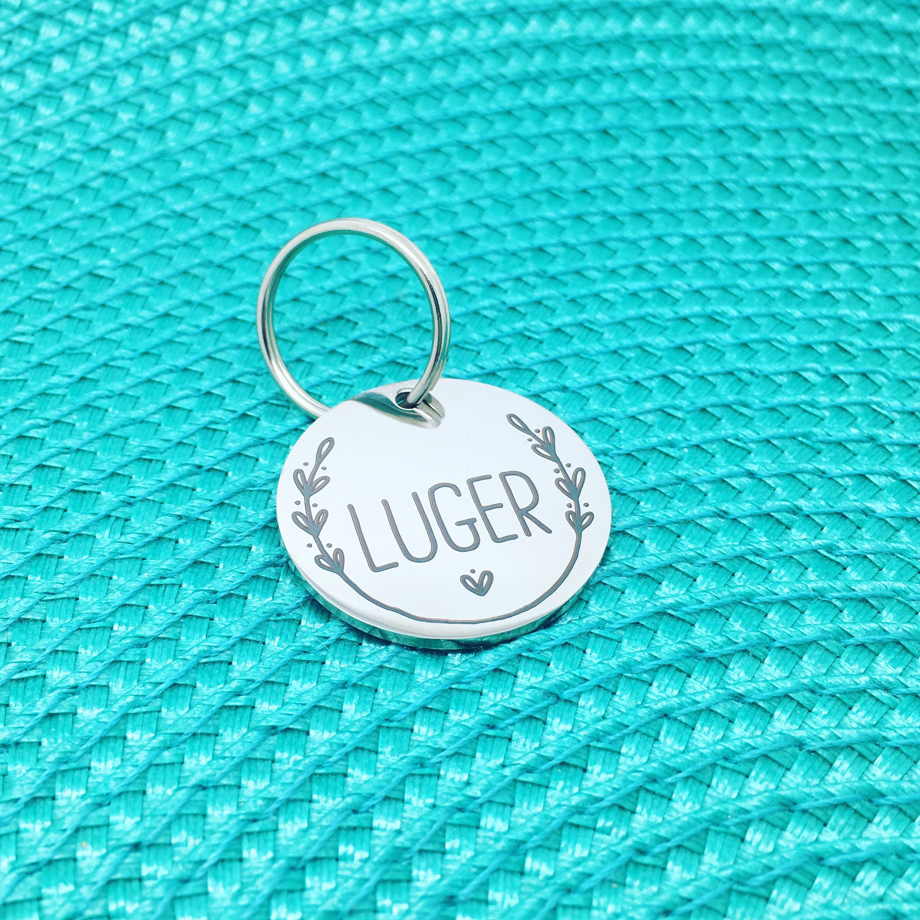 Personalised Dog Name Tag Engraved Dog Tag for Large Dog | Etsy