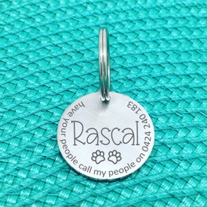 Personalised Dog Tag, Custom Dog Tag, Dog ID Tag, Personalized Dog, Rescue Dog, Engraved Dog Tag, Dog Collar Tag, Dog Name Tags,Cat Tag image 6