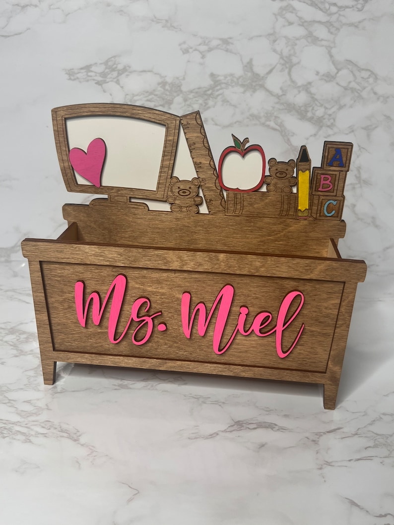 Teacher Wooden Pencil- Teacher Appreciation Gift- Wooden Pencil Holder ...