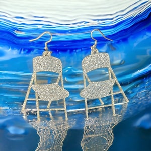 Chair Earrings- Folding Chair Earring-  Folding Chair Earring- Folding Chair Earrings- Alabama Slammer