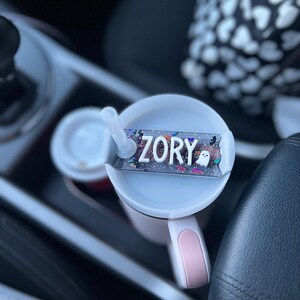Personalized Halloween Tumbler Name Plate- 30 and 40 oz Plate Name- Cup Name Tag-Name Tag For Tumbler-Personalized Name Tag For Tumbler Lid
