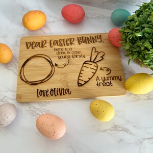 Personalized Easter Bunny Tray- Easter Bunny Tray Customizable- Easter Bunny Snack Tray- Bunny plate