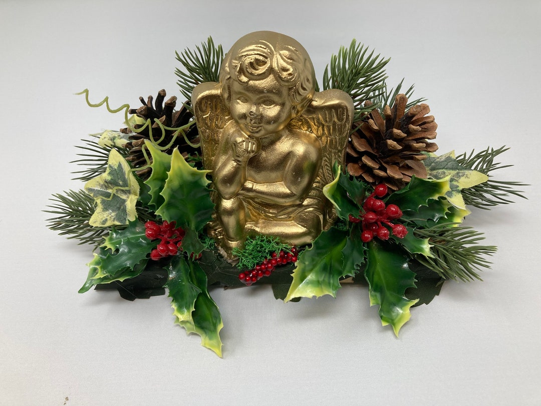 Christmas Cemetery Decoration, Cemetery Arrangement, Memorial Flowers