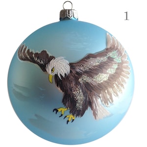 5&quot;Christmas Ornaments, Traditional Polish Glass, Hand Painted, Art Glass, Holiday Decorations, Hand Blown, Christmas Tree Decoration,