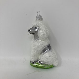 Little dog - Glass Christmas Ornaments, Traditional Polish Glass, Hand Blown ,Hand-Painted, Christmas Ornaments, Handmade, Christmas Decor