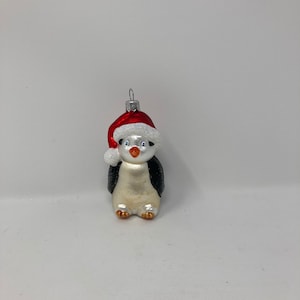 Penguin - Glass Christmas Ornaments, Traditional Polish Glass, Hand Blown ,Hand-Painted, Christmas Ornaments, Handmade, Christmas Tree,