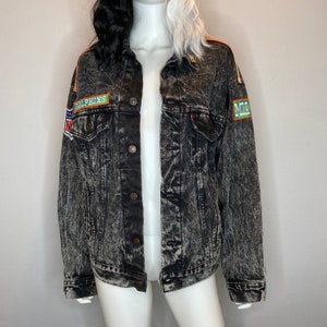 Vintage Miami Dolphins Levis Denim Jacket: Reworked Patches, Unisex L