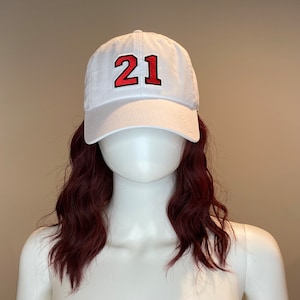 Custom Embroidered Number Patch Hat: Game Day Fan Dad Hat