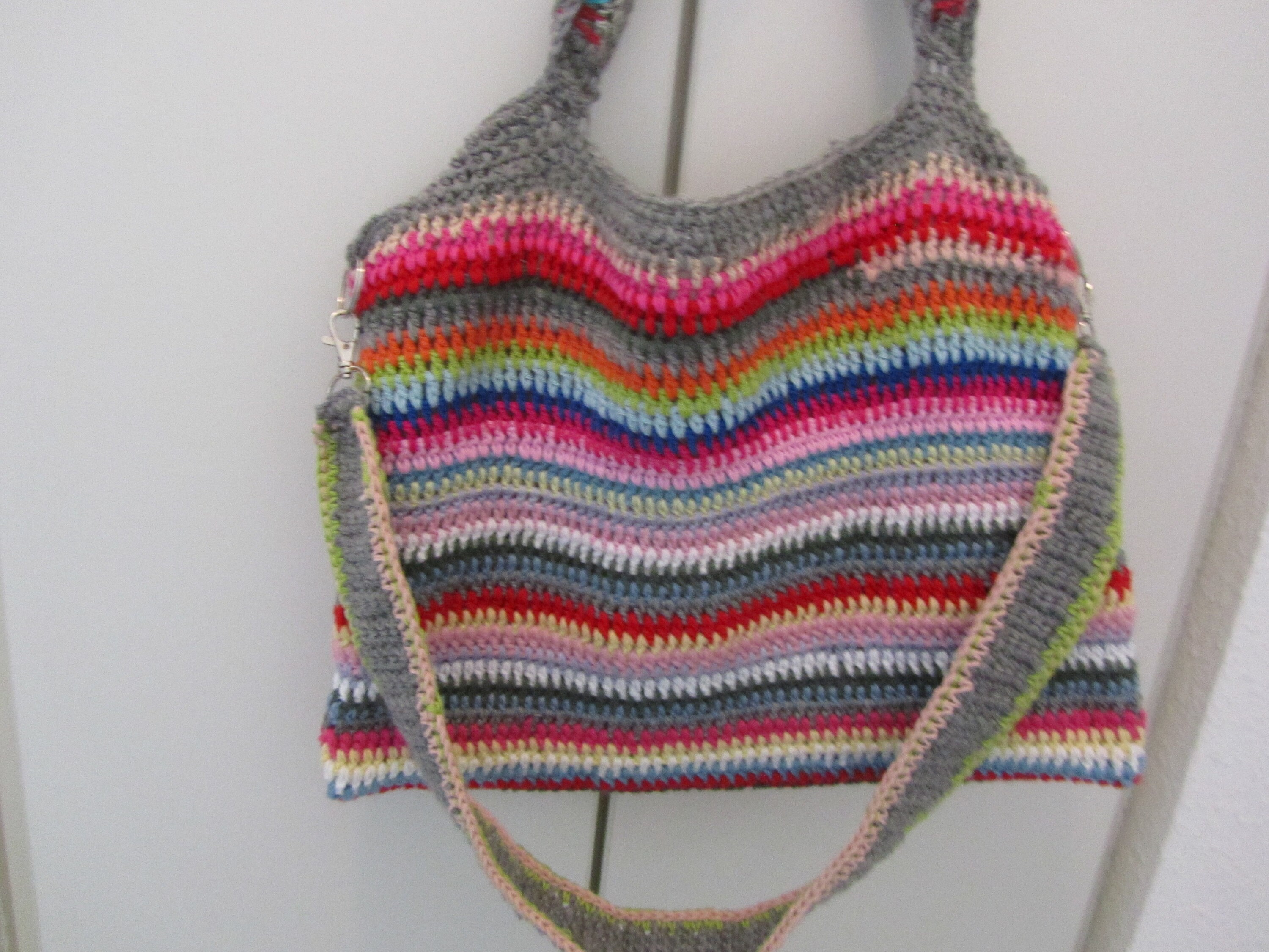 Crocheted shoulder bag/ handbag