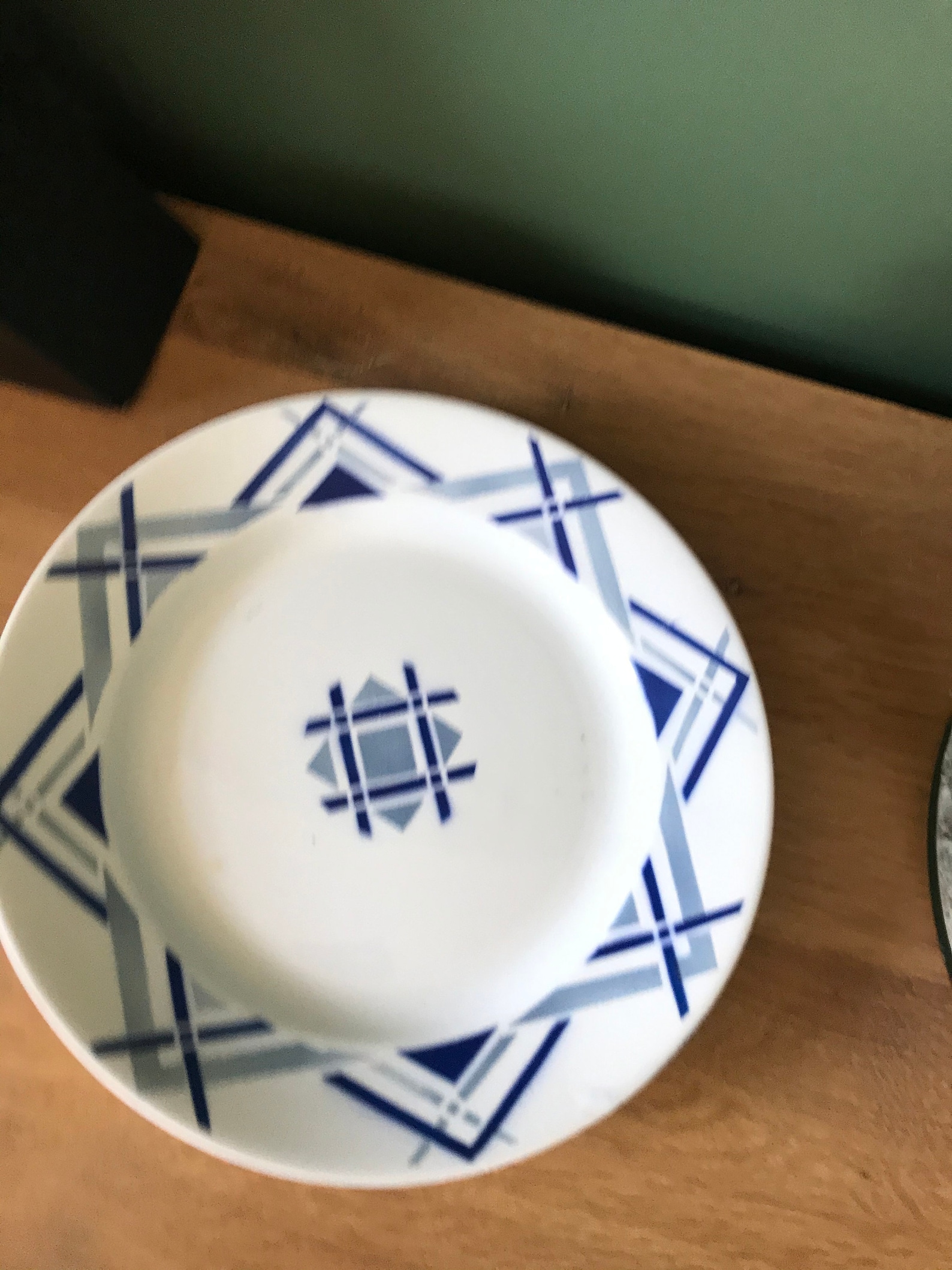 Set of 4 flat ceramic plates Etsy