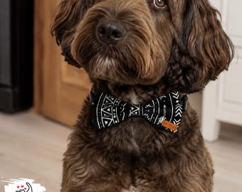 Black Arrows Handmade Dog Bow Tie