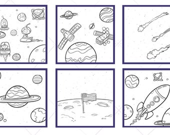 Space Backgrounds Clip Art, Outer Space Backgrounds, Space and Planets, Educational Science Clipart