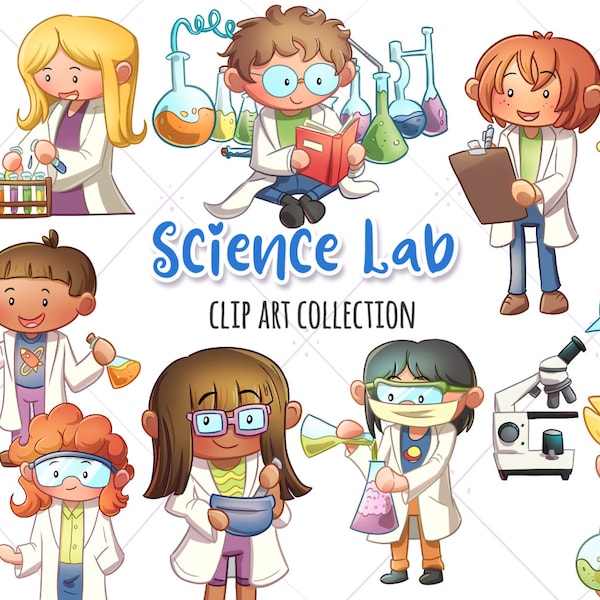 Laboratory Clip Art - Etsy