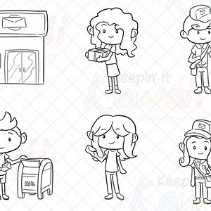 Post Office Clipart, Postal Service Clip Art, Cute Post Office Graphics ...
